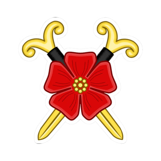 Badge of Office of Athabaska Herald Canadian Heraldic Authority (Canada) (Coat of Arms) STICKER Vinyl Kiss-Cut Decal 2 Inch White - The Sticker Space