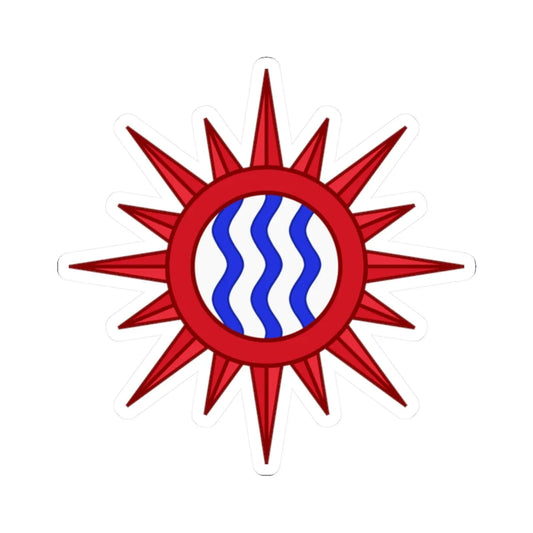 Badge of Office of Niagara Herald Extraordinary Canadian Heraldic Authority (Canada) (Coat of Arms) STICKER Vinyl Kiss-Cut Decal 2 Inch White - The Sticker Space