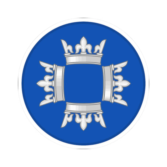 Badge of Office of Saguenay Herald Canadian Heraldic Authority (Canada) (Coat of Arms) STICKER Vinyl Kiss-Cut Decal 2 Inch White - The Sticker Space