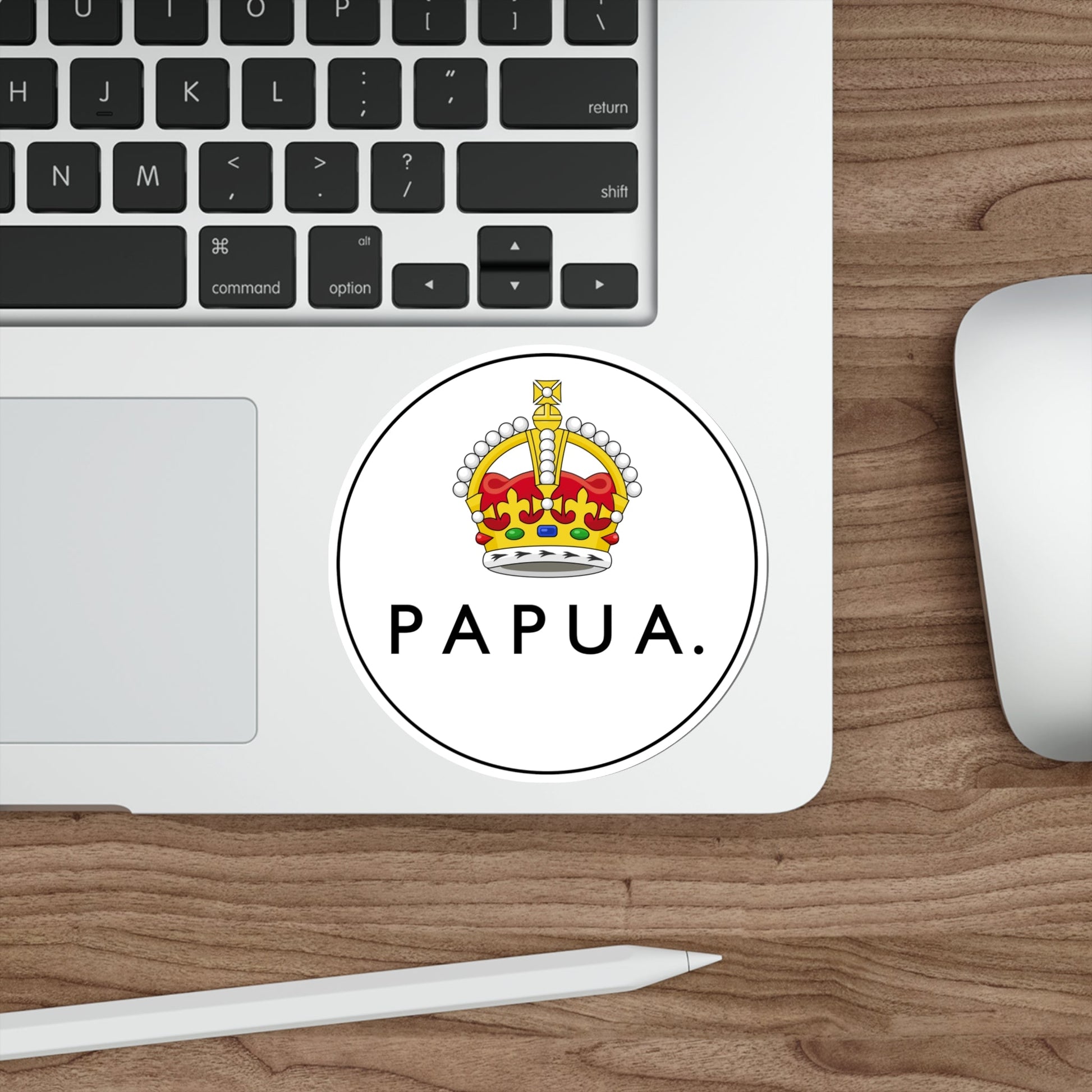 Badge of Papua (1906-1942-1945-1949) STICKER Vinyl Die-Cut Decal-The Sticker Space