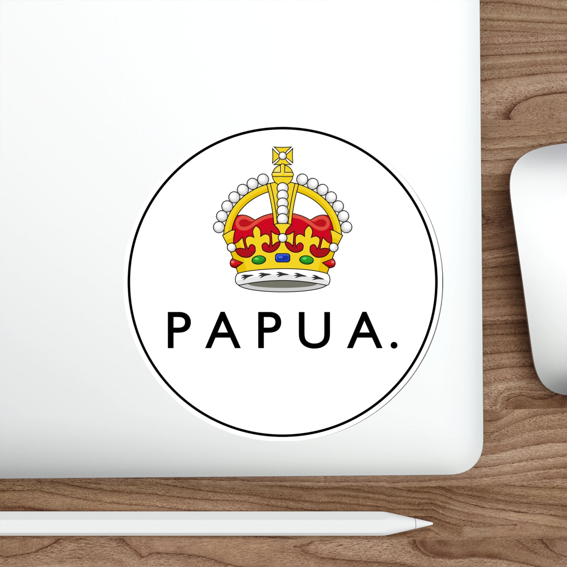 Badge of Papua (1906-1942-1945-1949) STICKER Vinyl Die-Cut Decal-The Sticker Space