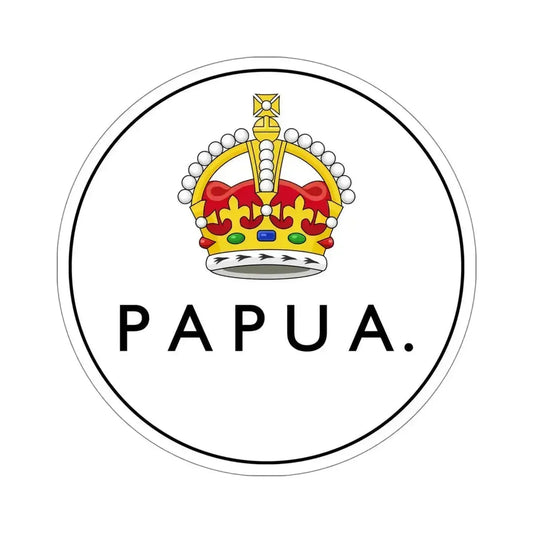 Badge of Papua (1906-1942-1945-1949) STICKER Vinyl Die-Cut Decal 6 Inch - The Sticker Space