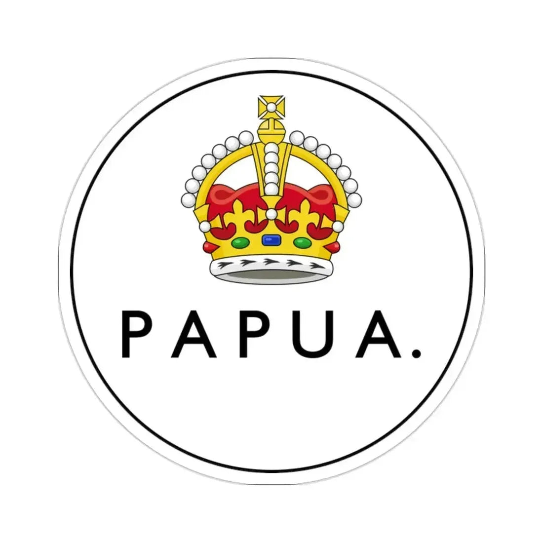 Badge of Papua (1906-1942-1945-1949) STICKER Vinyl Die-Cut Decal - The Sticker Space