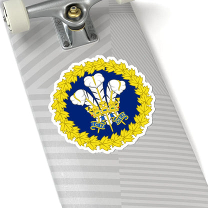 Badge of Prince Charles The Prince of Wales Royal Tour of Canada 2012 (Canada) (Coat of Arms) STICKER Vinyl Kiss-Cut Decal - The Sticker Space