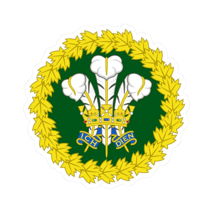 Badge of Prince Charles The Prince of Wales Royal Tour of Canada 2014 (Canada) (Coat of Arms) STICKER Vinyl Kiss-Cut Decal 2 Inch White - The Sticker Space
