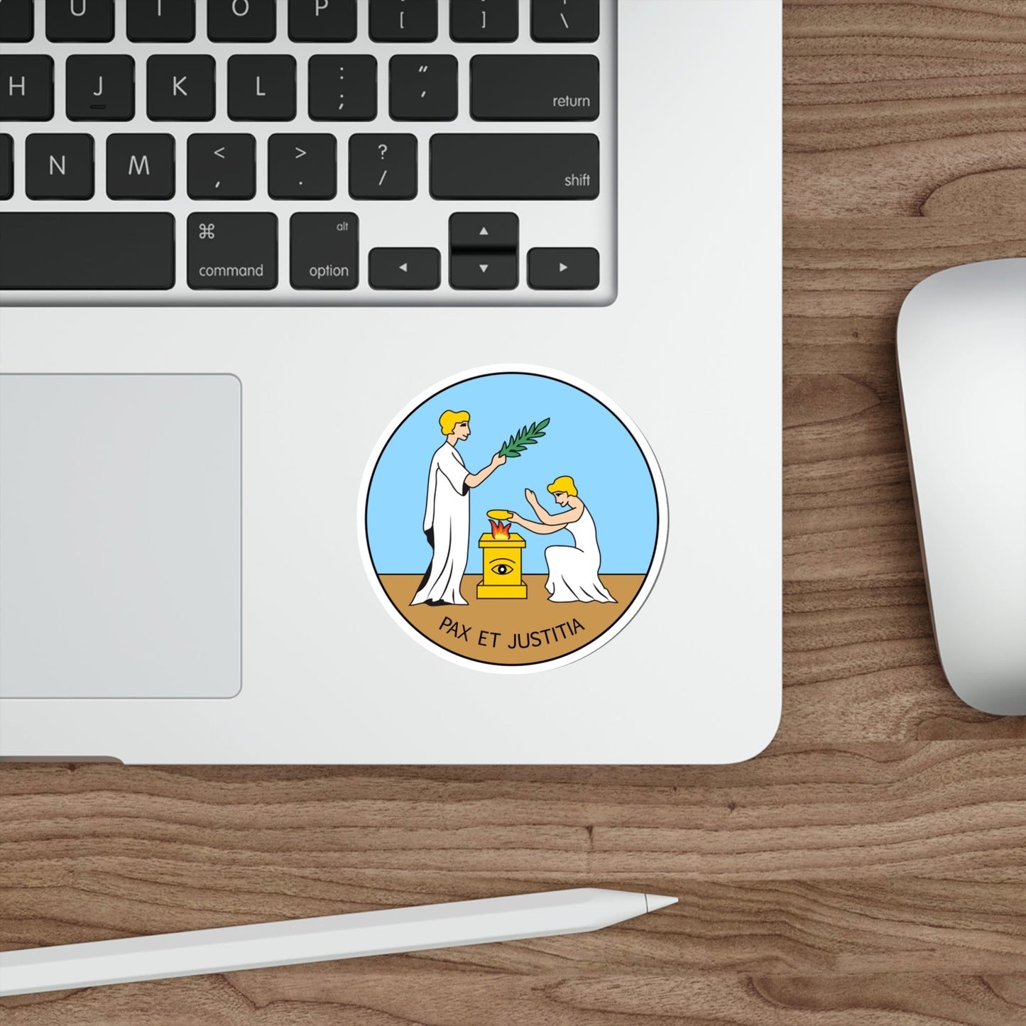 Badge of Saint Vincent and the Grenadines (1907-1979) STICKER Vinyl Die-Cut Decal-The Sticker Space