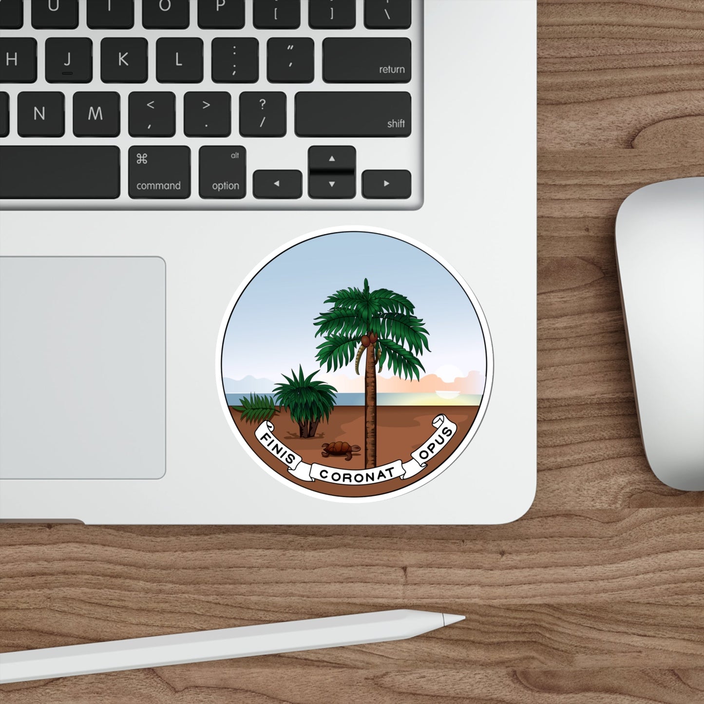 Badge of Seychelles (1903–1961) STICKER Vinyl Die-Cut Decal-The Sticker Space