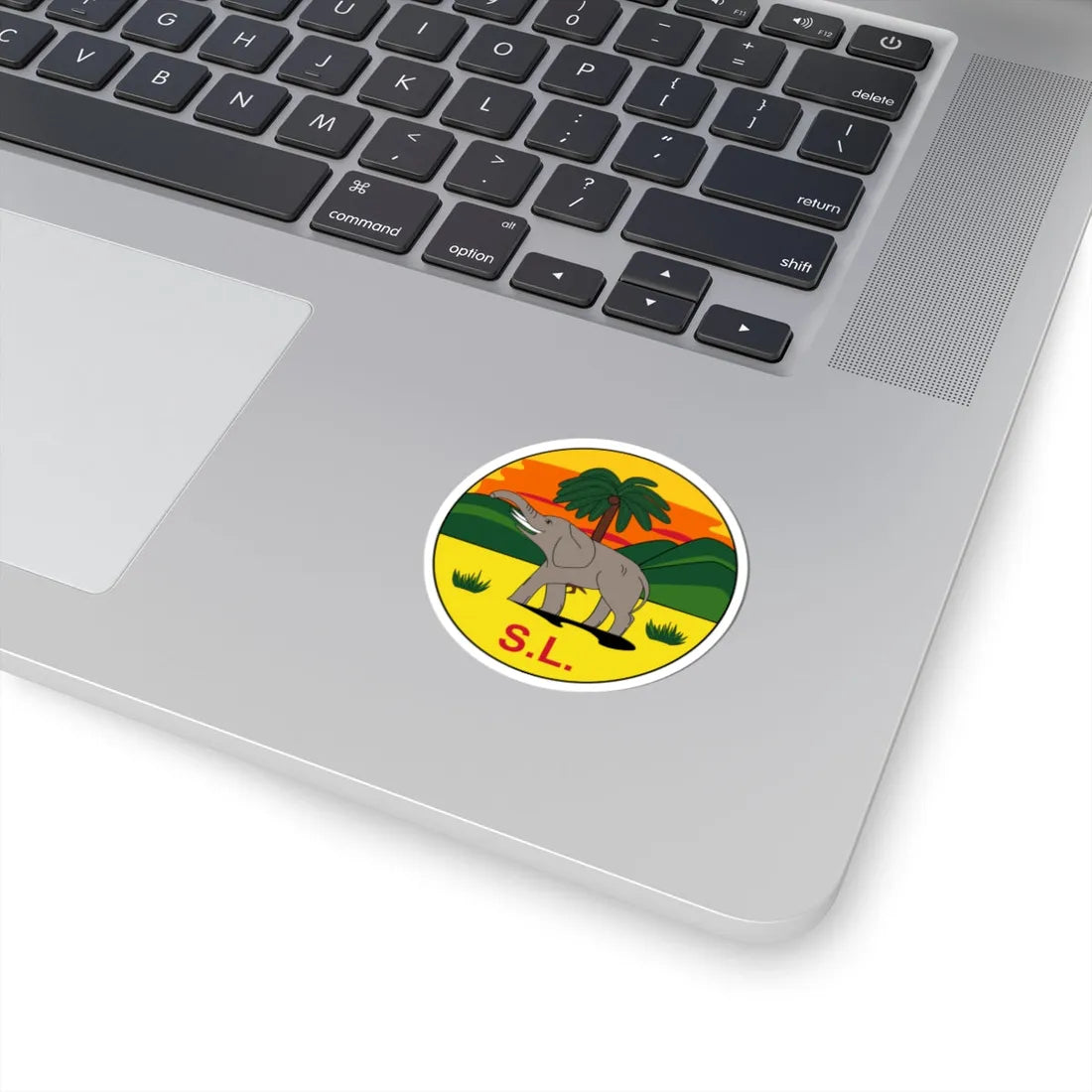 Badge of Sierra Leone 1889-1914 (Sierra Leone) (Coat of Arms) STICKER Vinyl Kiss-Cut Decal - The Sticker Space