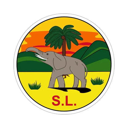 Badge of Sierra Leone (1889-1914) STICKER Vinyl Die-Cut Decal - The Sticker Space