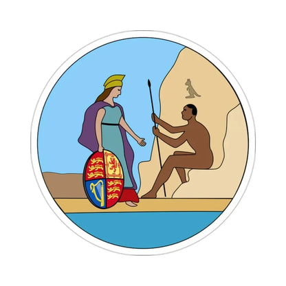 Badge of South Australia (1876–1904) STICKER Vinyl Die-Cut Decal 2 Inch - The Sticker Space