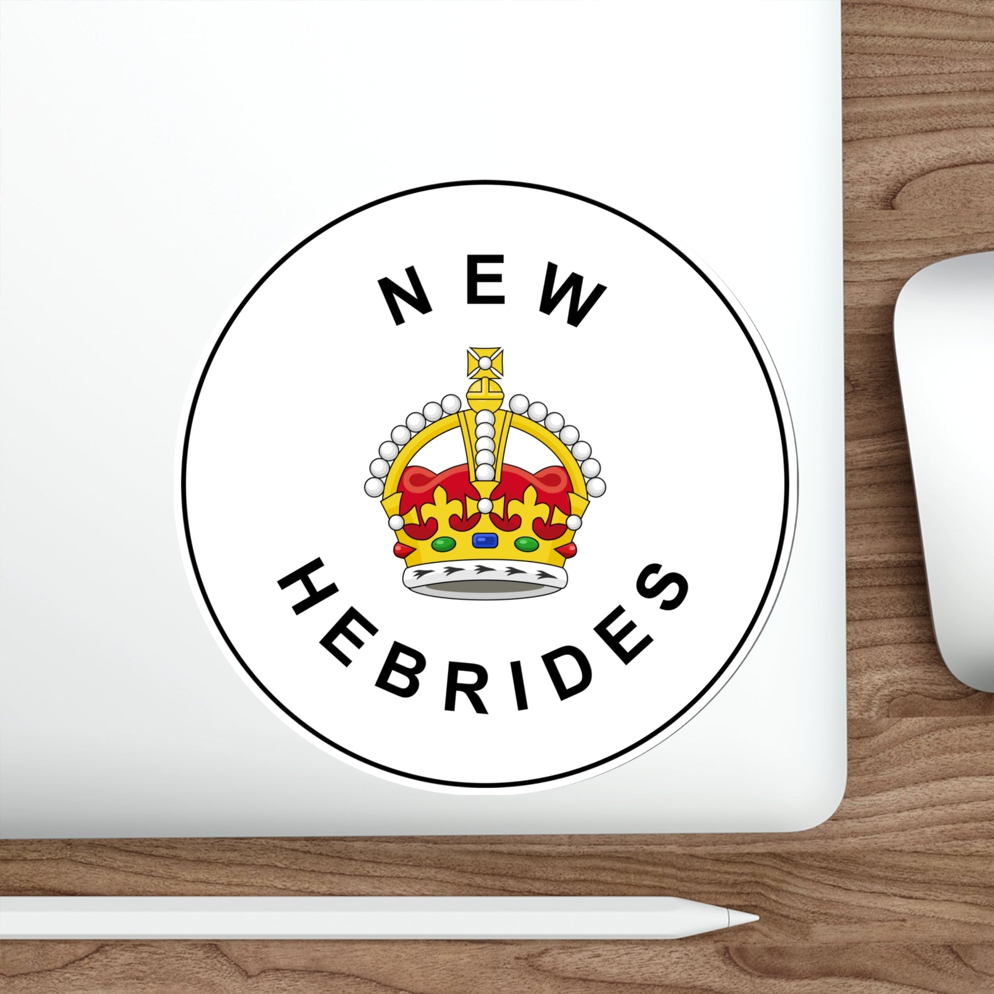 Badge of the British New Hebrides (1906–1952) STICKER Vinyl Die-Cut Decal-The Sticker Space