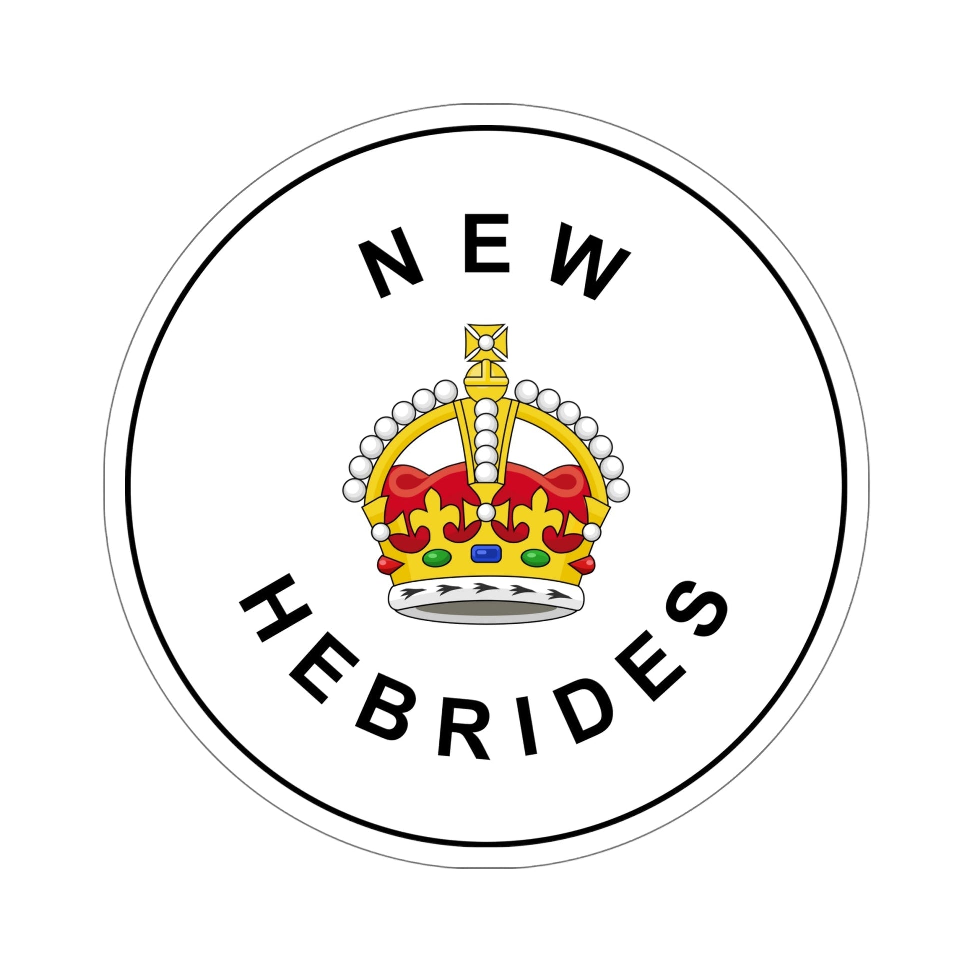 Badge of the British New Hebrides (1906–1952) STICKER Vinyl Die-Cut Decal-6 Inch-The Sticker Space