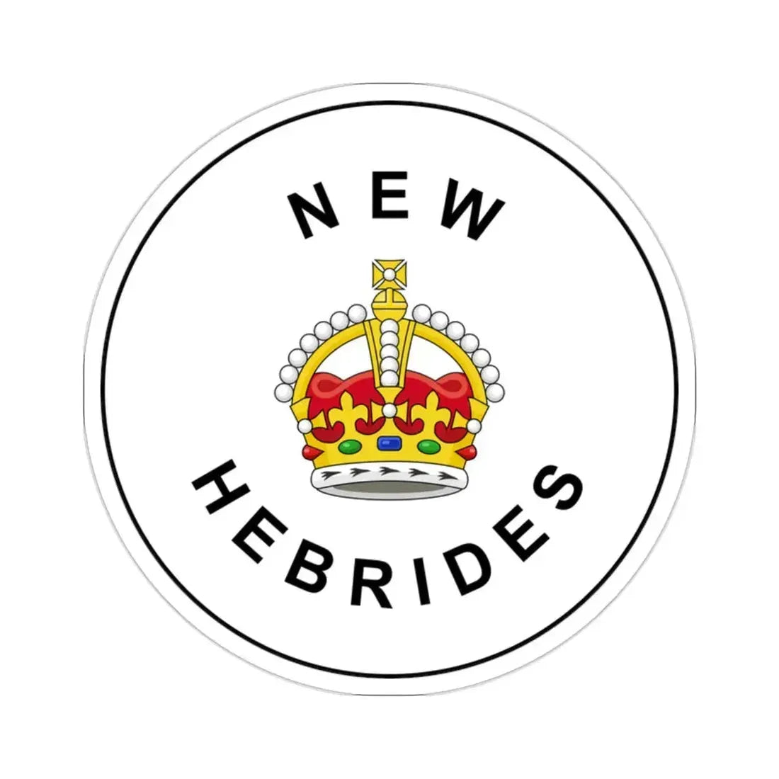 Badge of the British New Hebrides (1906–1952) STICKER Vinyl Die-Cut Decal 2 Inch - The Sticker Space