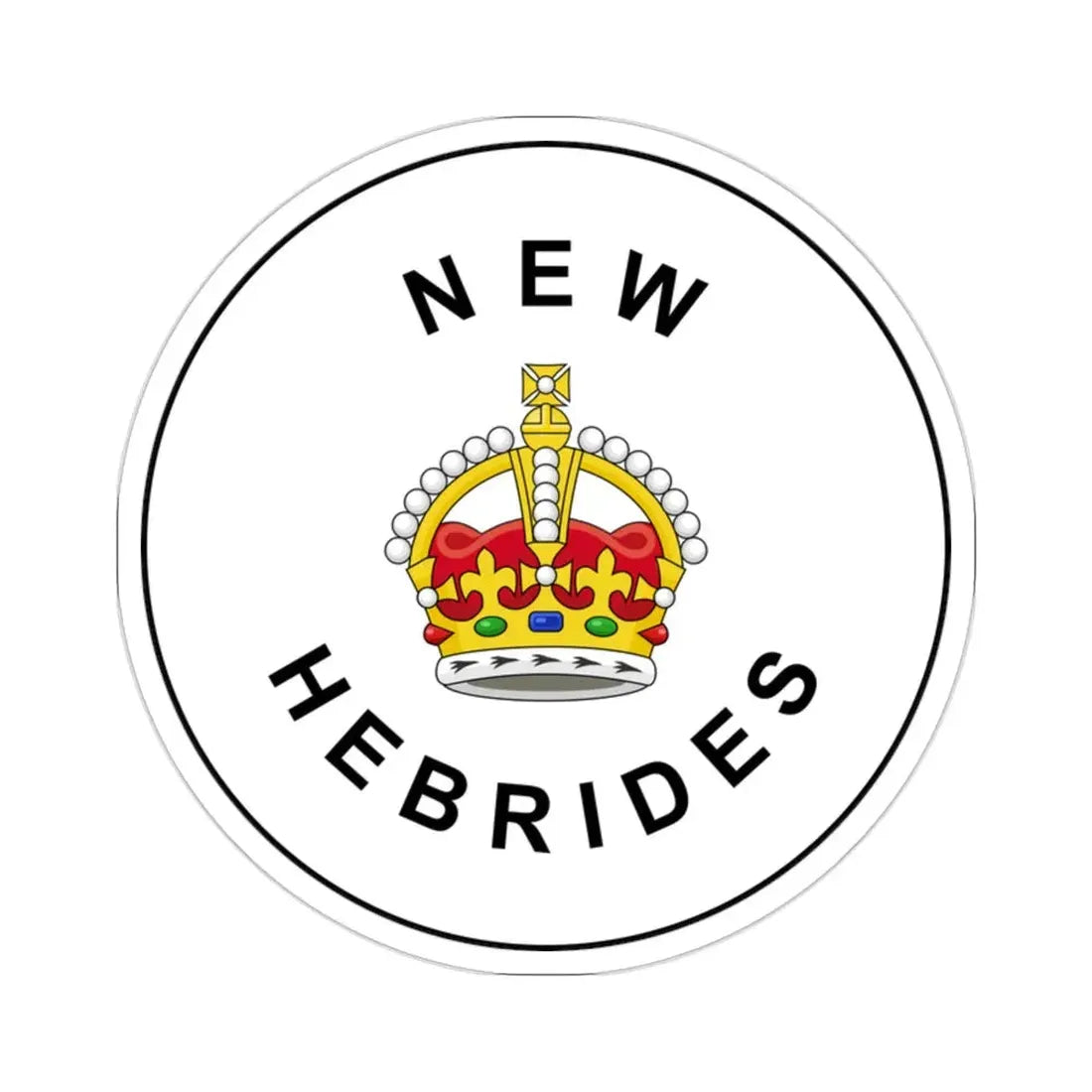 Badge of the British New Hebrides (1906–1952) STICKER Vinyl Die-Cut Decal 2 Inch - The Sticker Space