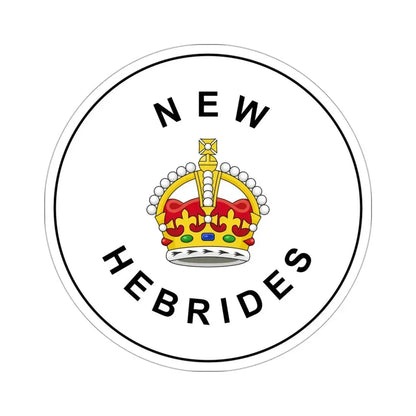 Badge of the British New Hebrides (1906–1952) STICKER Vinyl Die-Cut Decal 3 Inch - The Sticker Space