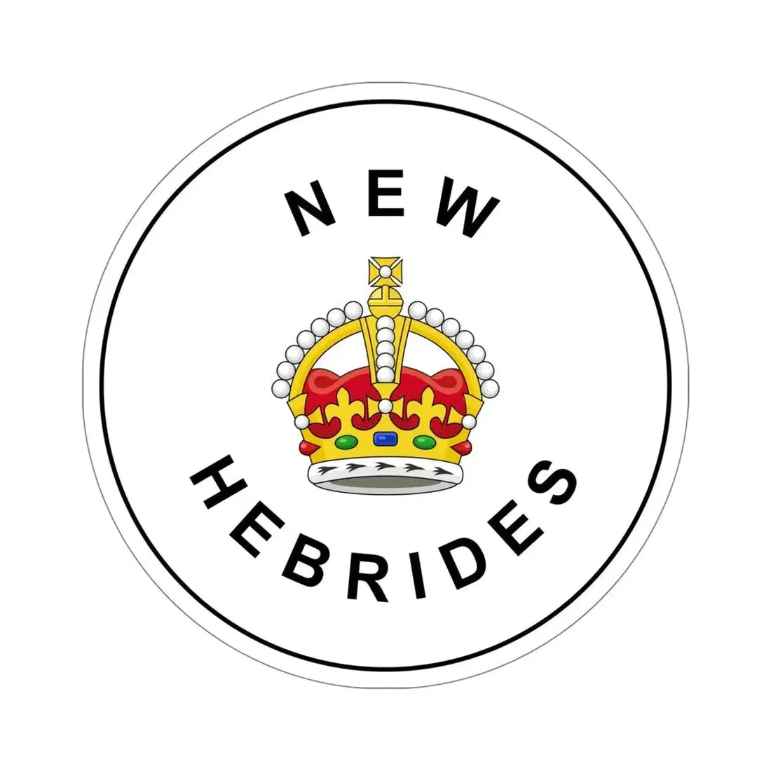 Badge of the British New Hebrides (1906–1952) STICKER Vinyl Die-Cut Decal 5 Inch - The Sticker Space