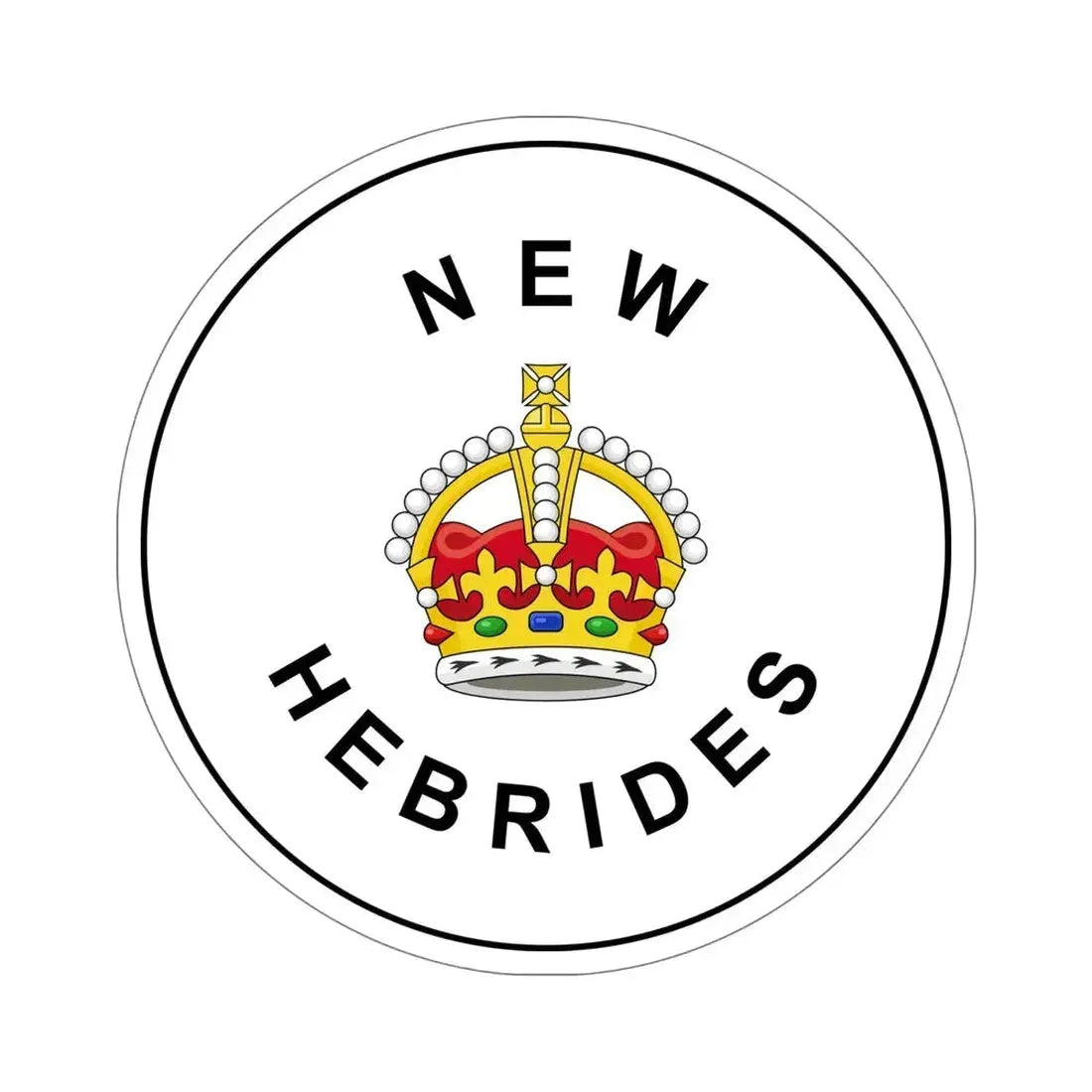 Badge of the British New Hebrides (1906–1952) STICKER Vinyl Die-Cut Decal 6 Inch - The Sticker Space