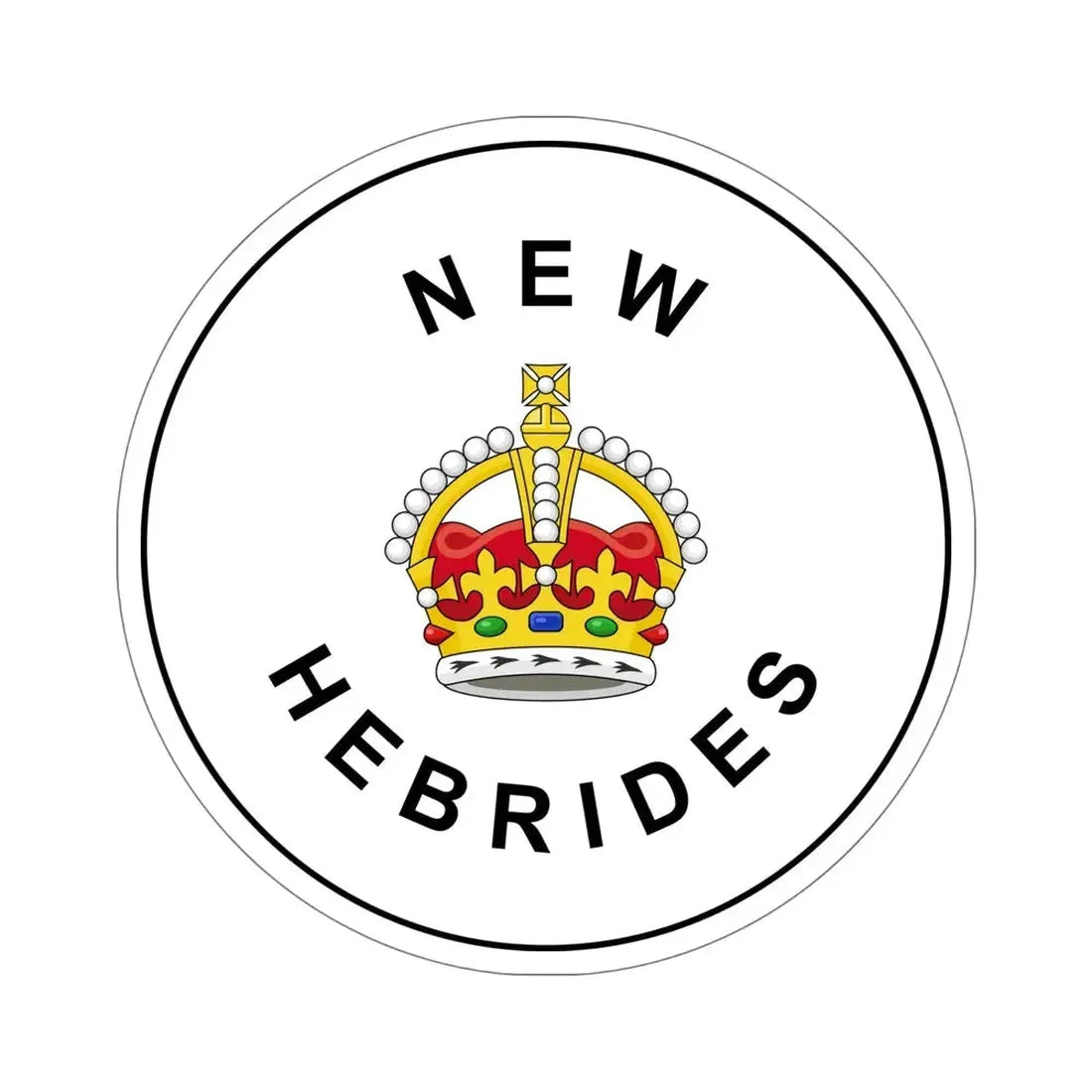 Badge of the British New Hebrides (1906–1952) STICKER Vinyl Die-Cut Decal 6 Inch - The Sticker Space