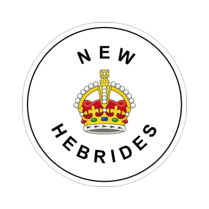 Badge of the British New Hebrides (1906–1952) STICKER Vinyl Die-Cut Decal - The Sticker Space