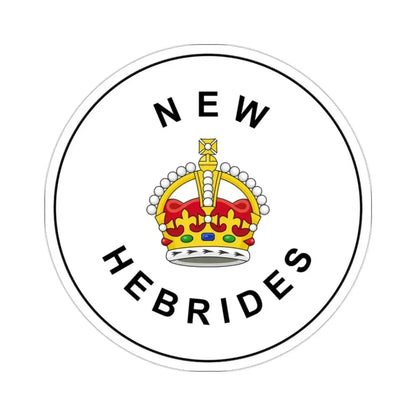 Badge of the British New Hebrides (1906–1952) STICKER Vinyl Die-Cut Decal - The Sticker Space
