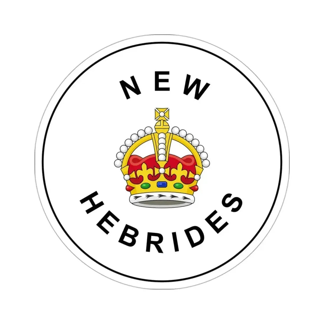 Badge of the British New Hebrides (1906–1952) STICKER Vinyl Die-Cut Decal - The Sticker Space