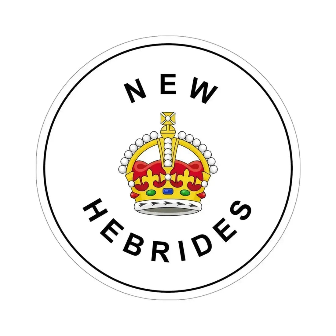 Badge of the British New Hebrides (1906–1952) STICKER Vinyl Die-Cut Decal - The Sticker Space