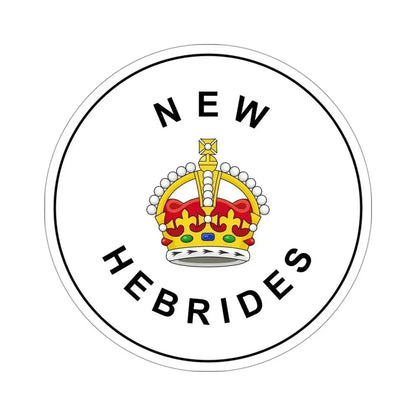 Badge of the British New Hebrides (1906–1952) STICKER Vinyl Die-Cut Decal - The Sticker Space