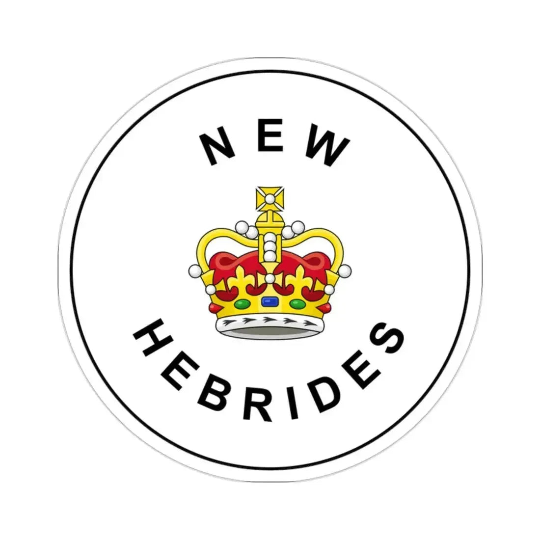 Badge of the British New Hebrides (1952–1980) STICKER Vinyl Die-Cut Decal 2 Inch - The Sticker Space