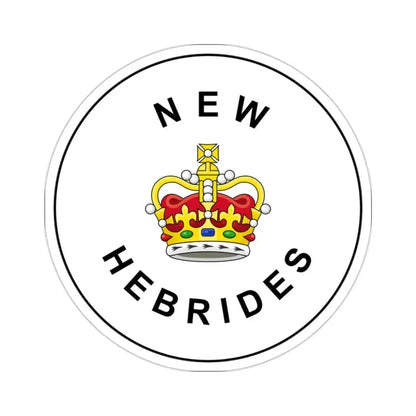Badge of the British New Hebrides (1952–1980) STICKER Vinyl Die-Cut Decal 2 Inch - The Sticker Space