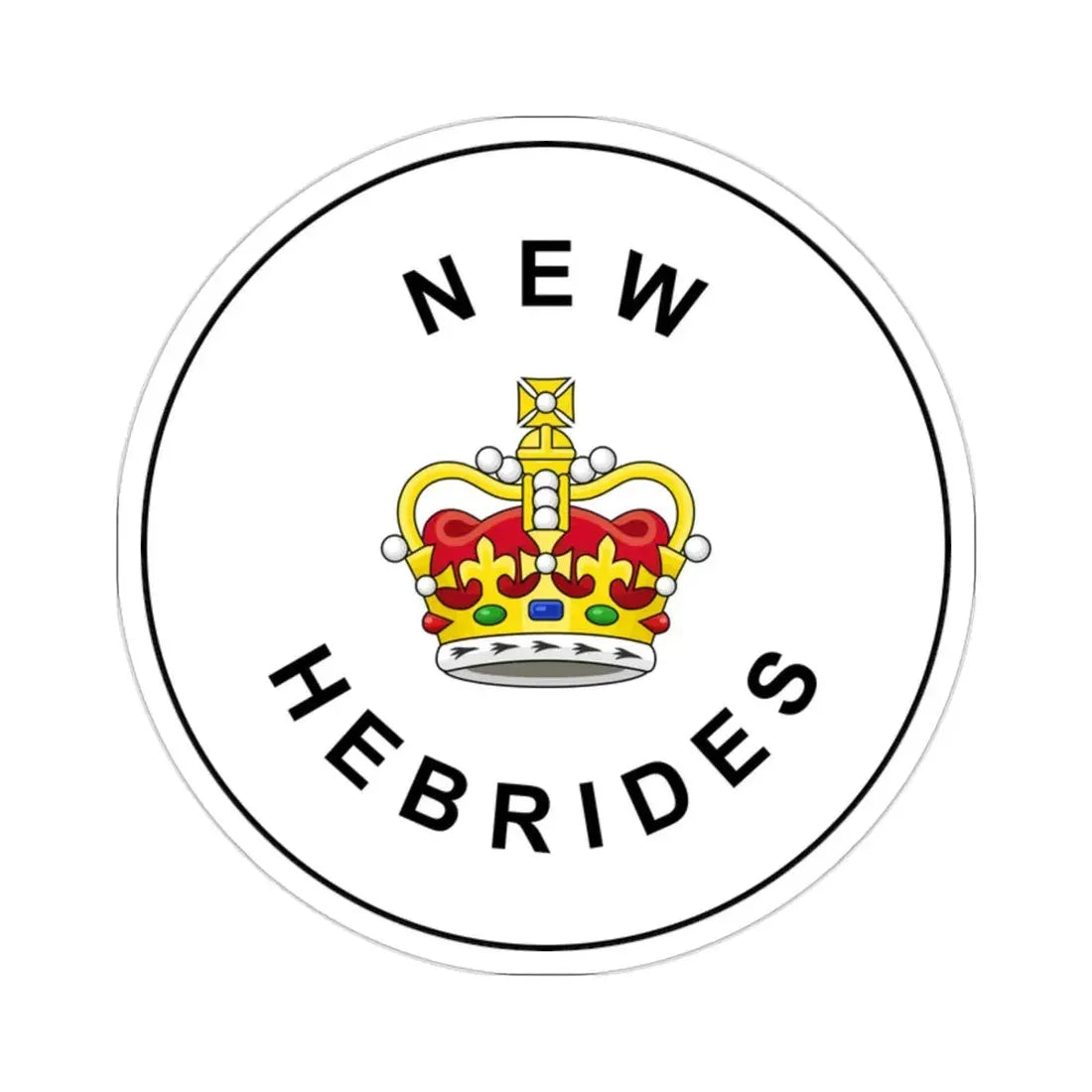 Badge of the British New Hebrides (1952–1980) STICKER Vinyl Die-Cut Decal 2 Inch - The Sticker Space