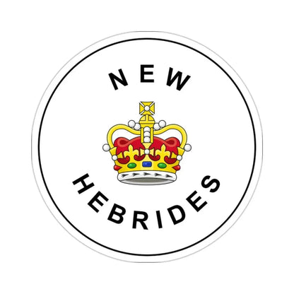 Badge of the British New Hebrides (1952–1980) STICKER Vinyl Die-Cut Decal 2 Inch - The Sticker Space