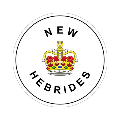 Badge of the British New Hebrides (1952–1980) STICKER Vinyl Die-Cut Decal 3 Inch - The Sticker Space