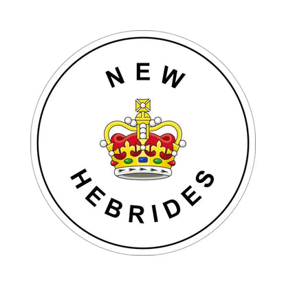 Badge of the British New Hebrides (1952–1980) STICKER Vinyl Die-Cut Decal 4 Inch - The Sticker Space