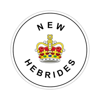 Badge of the British New Hebrides (1952–1980) STICKER Vinyl Die-Cut Decal 5 Inch - The Sticker Space
