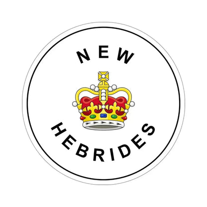 Badge of the British New Hebrides (1952–1980) STICKER Vinyl Die-Cut Decal 6 Inch - The Sticker Space