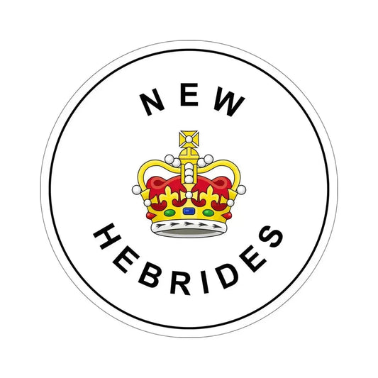 Badge of the British New Hebrides (1952–1980) STICKER Vinyl Die-Cut Decal 6 Inch - The Sticker Space