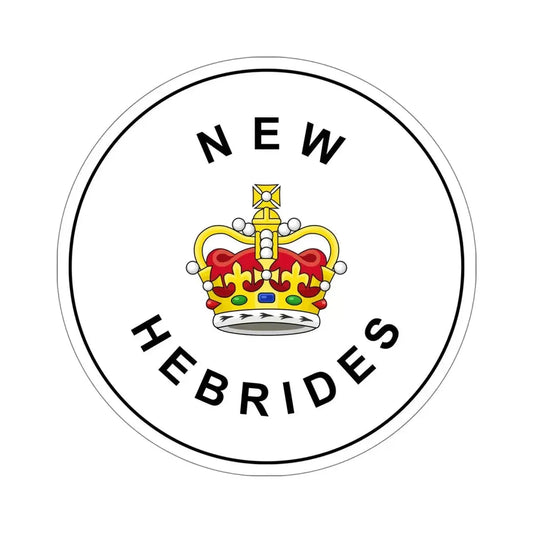 Badge of the British New Hebrides (1952–1980) STICKER Vinyl Die-Cut Decal 6 Inch - The Sticker Space