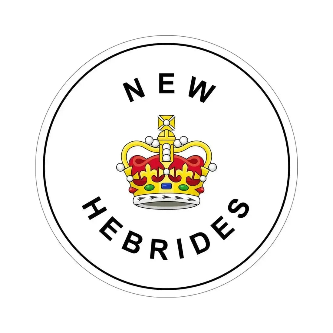 Badge of the British New Hebrides (1952–1980) STICKER Vinyl Die-Cut Decal - The Sticker Space