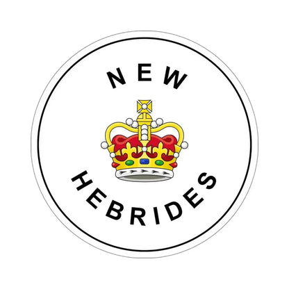 Badge of the British New Hebrides (1952–1980) STICKER Vinyl Die-Cut Decal - The Sticker Space