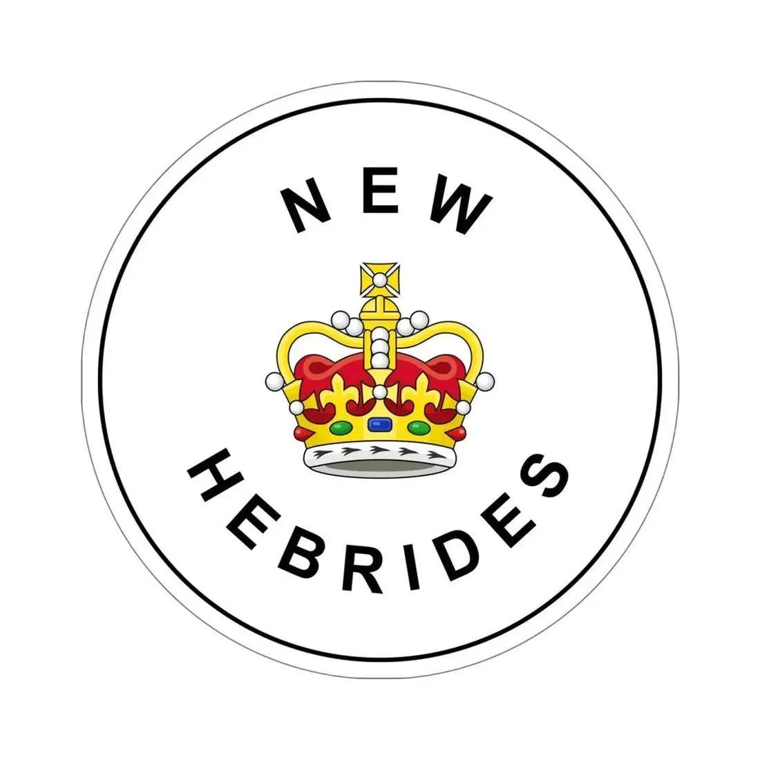 Badge of the British New Hebrides (1952–1980) STICKER Vinyl Die-Cut Decal - The Sticker Space