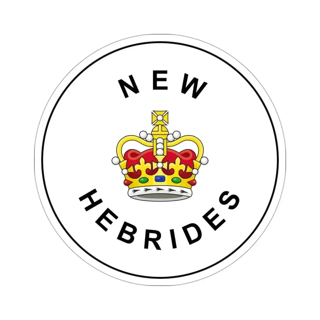 Badge of the British New Hebrides (1952–1980) STICKER Vinyl Die-Cut Decal - The Sticker Space