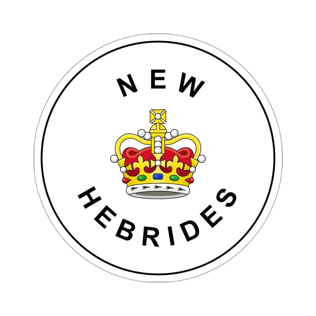 Badge of the British New Hebrides (1952–1980) STICKER Vinyl Die-Cut Decal - The Sticker Space