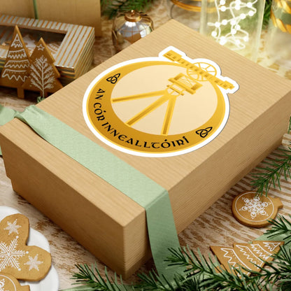 Badge of the Irish Corps of Engineers (Ireland) (Coat of Arms) STICKER Vinyl Kiss-Cut Decal - The Sticker Space