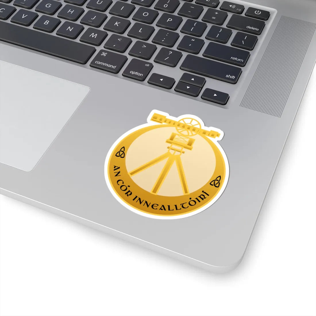 Badge of the Irish Corps of Engineers (Ireland) (Coat of Arms) STICKER Vinyl Kiss-Cut Decal - The Sticker Space