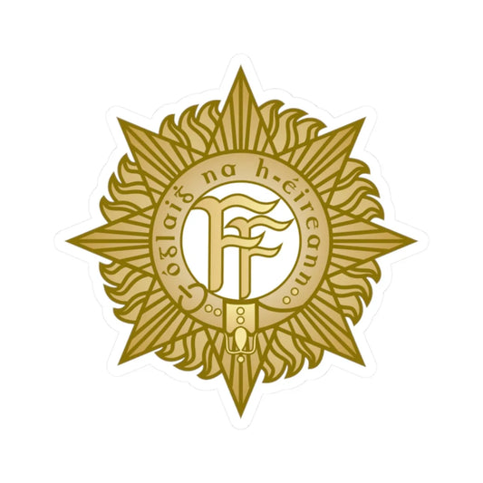 Badge of the Irish Defence Forces (Ireland) (Coat of Arms) STICKER Vinyl Kiss-Cut Decal 2 Inch White - The Sticker Space