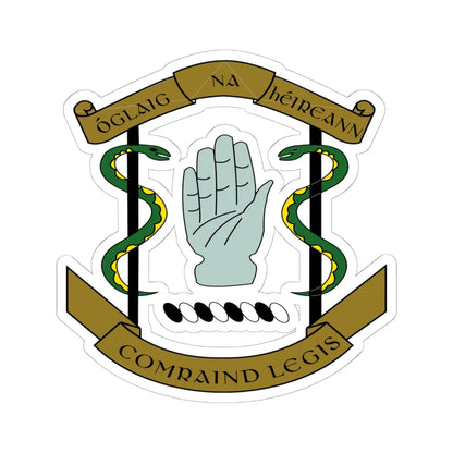 Badge of the Irish Medical Corps (Ireland) (Coat of Arms) STICKER Vinyl Kiss-Cut Decal 6 Inch White - The Sticker Space