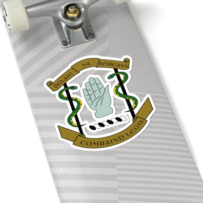 Badge of the Irish Medical Corps (Ireland) (Coat of Arms) STICKER Vinyl Kiss-Cut Decal - The Sticker Space