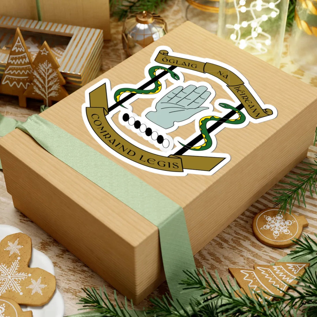 Badge of the Irish Medical Corps (Ireland) (Coat of Arms) STICKER Vinyl Kiss-Cut Decal - The Sticker Space