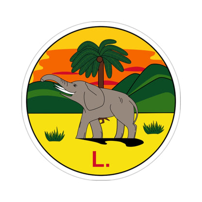 Badge of the Lagos Colony (1886-1906) STICKER Vinyl Die-Cut Decal-2 Inch-The Sticker Space