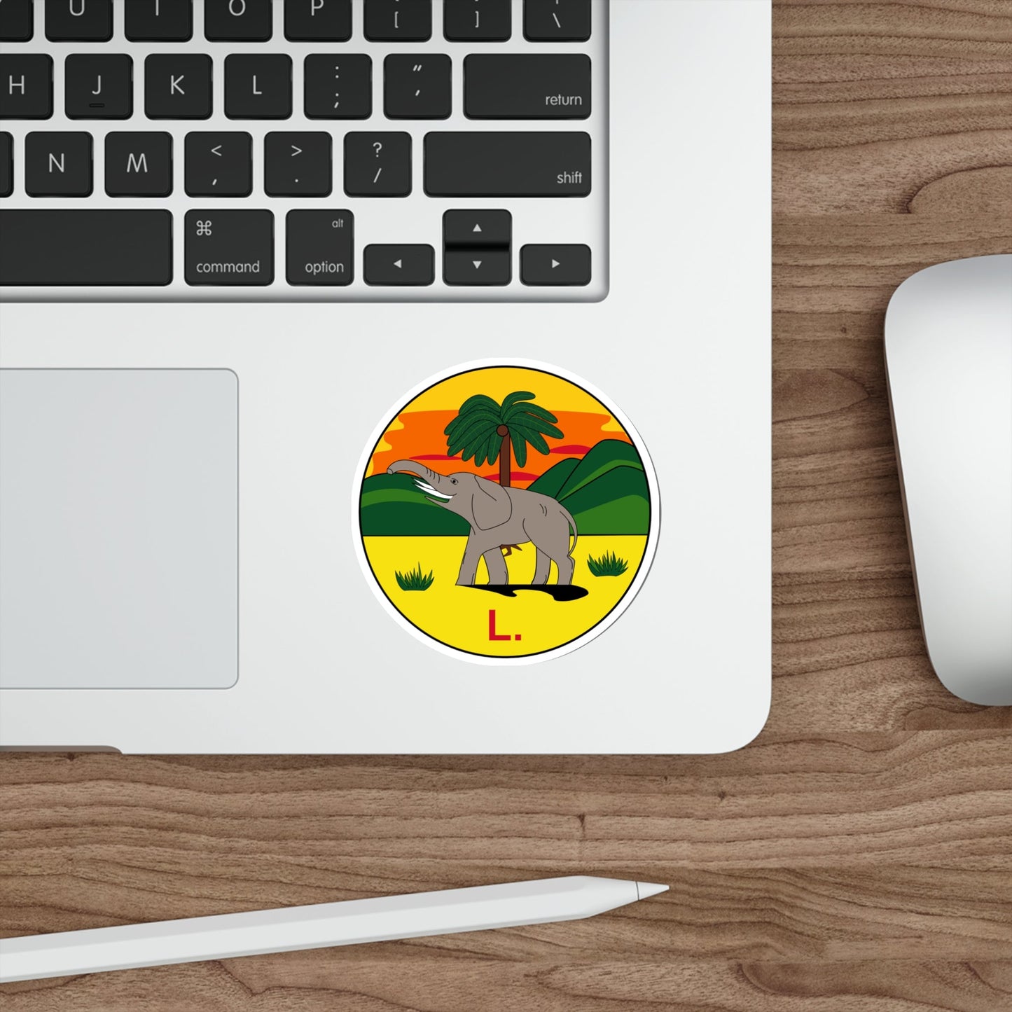 Badge of the Lagos Colony (1886-1906) STICKER Vinyl Die-Cut Decal-The Sticker Space